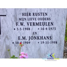 Grafstenen kerkhof Herwen Coll. HKR (206) F.W.Vermeulen & E.M. Jonkhans